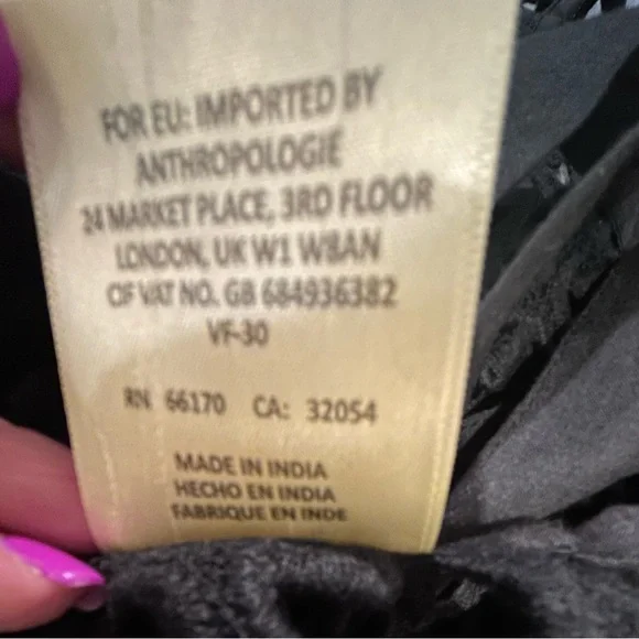 by Anthropologie Black Crochet Tank Top, One Size - Picture 13 of 13